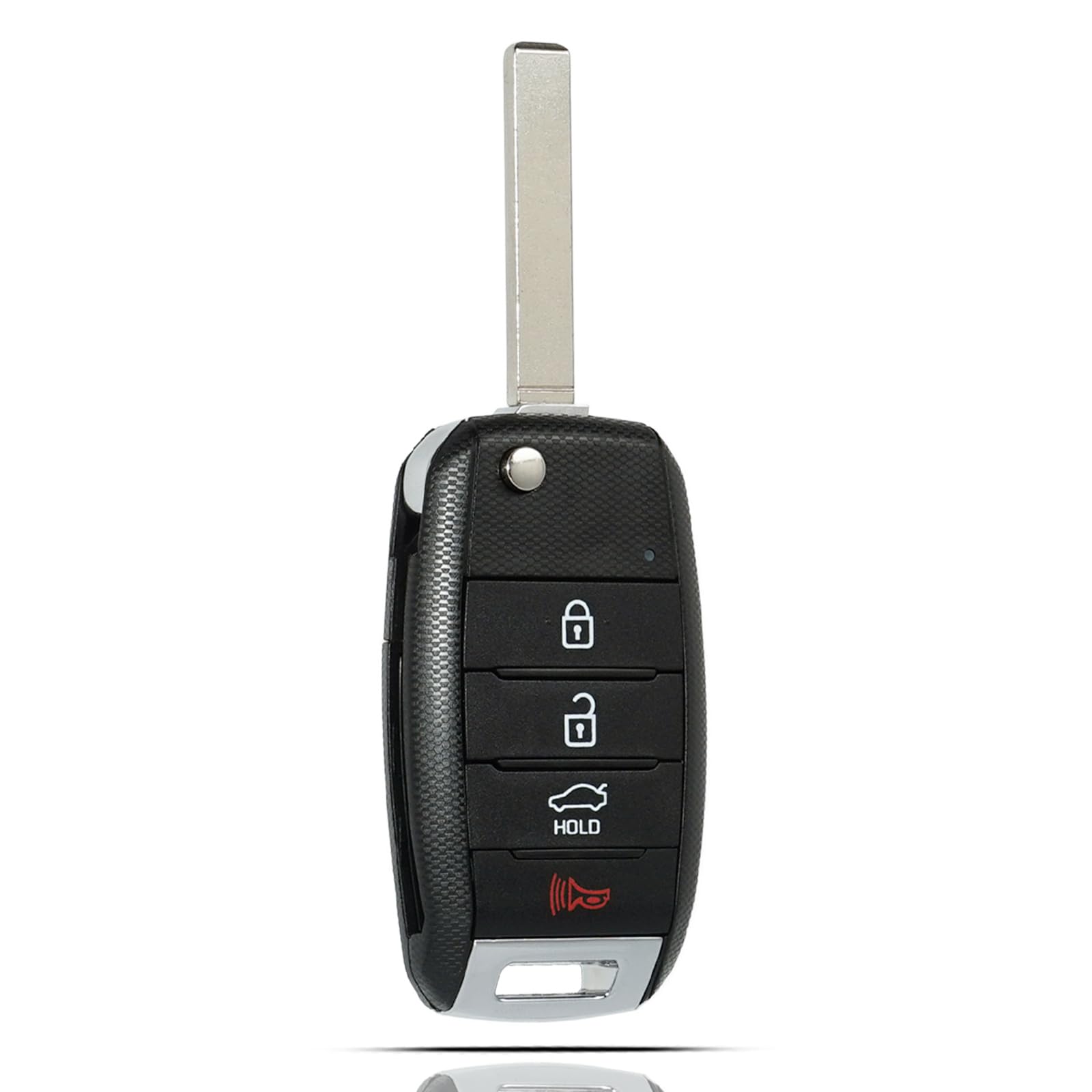 SUPALAND flip key fob for Kia Optima front view offers a reliable replacement option.