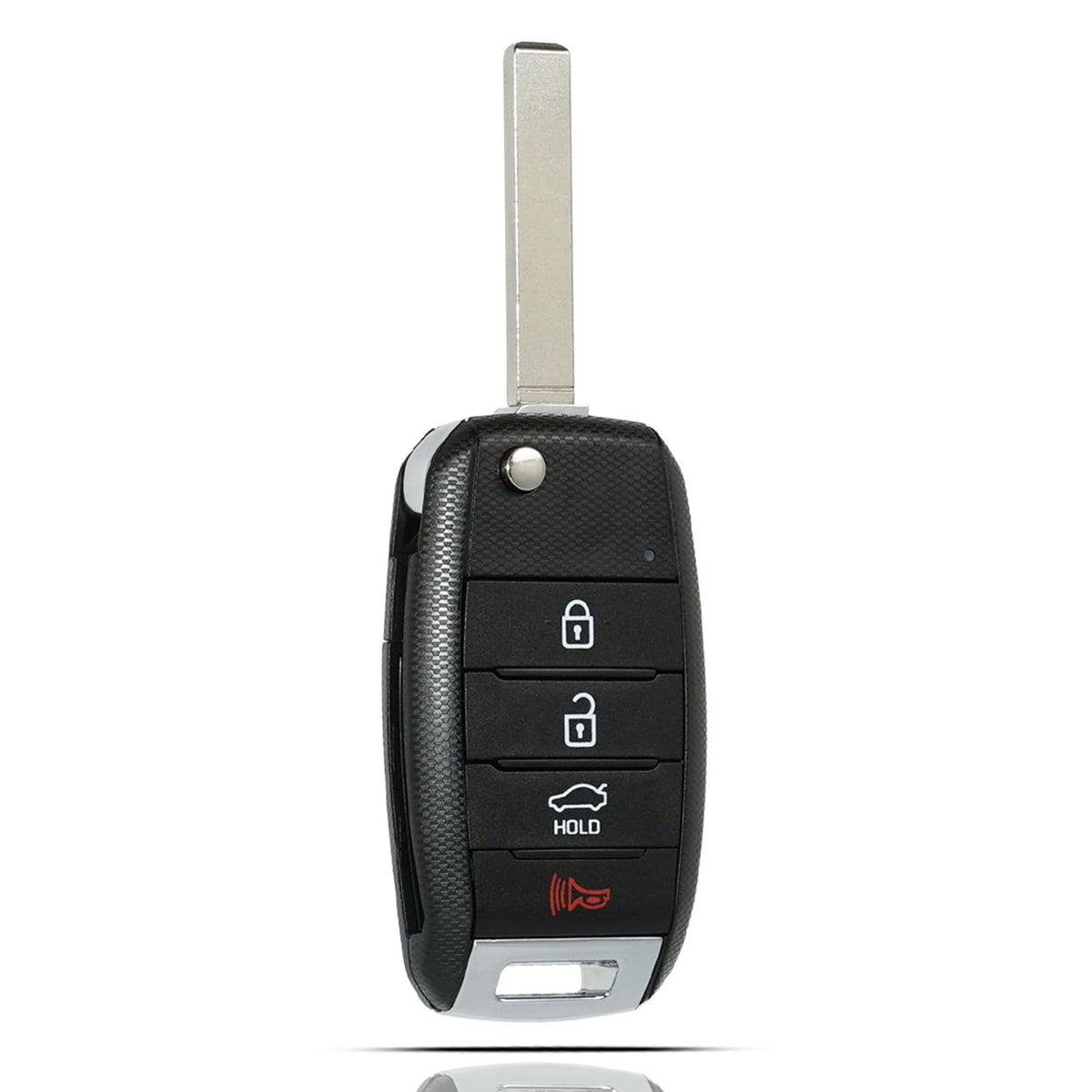 SUPALAND flip key fob for Kia Optima front view offers a reliable replacement option.