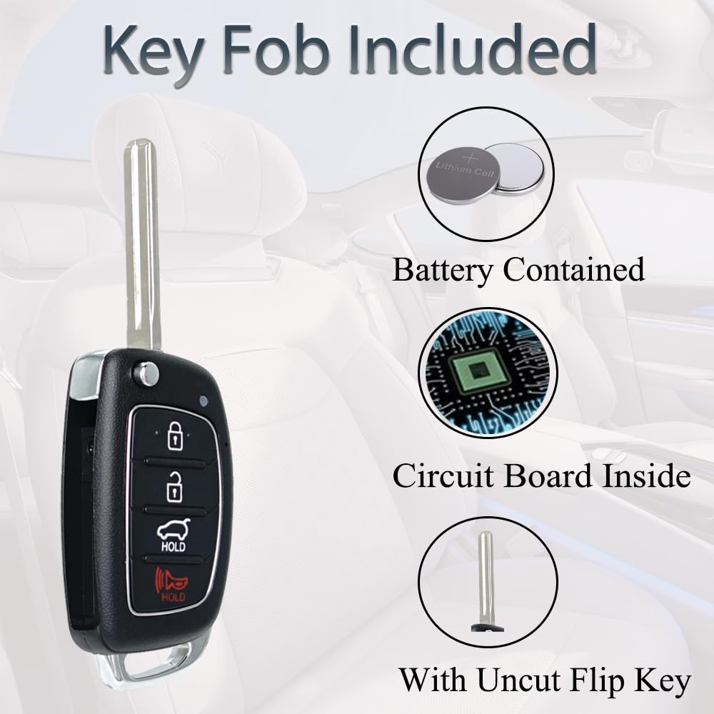 SUPALAND four-button remote key fob ready for use
