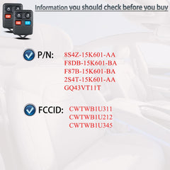 SUPALAND H92 remote fob back view showing button layout for easy grip
