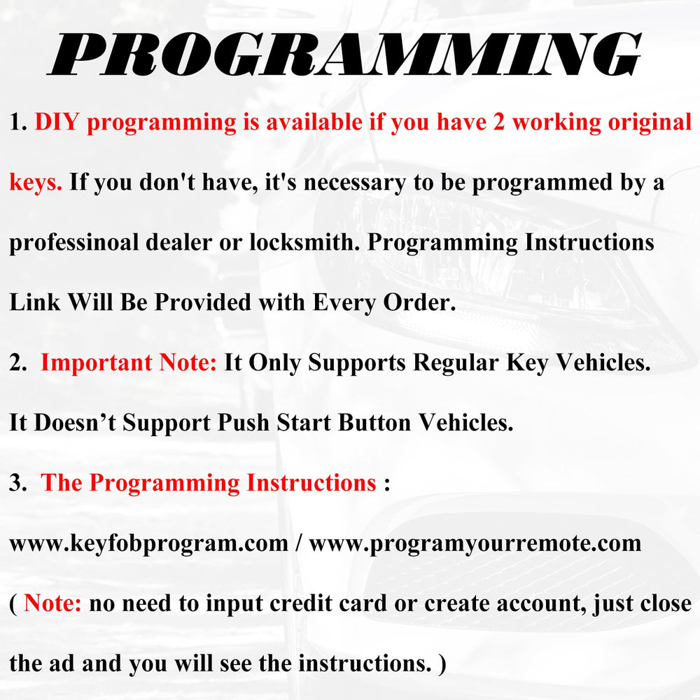 Supaland DIY programming instructions guide for two-key method.