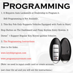 SUPALAND key fob for Nissan 370Z with pre-installed electronics, ready to program