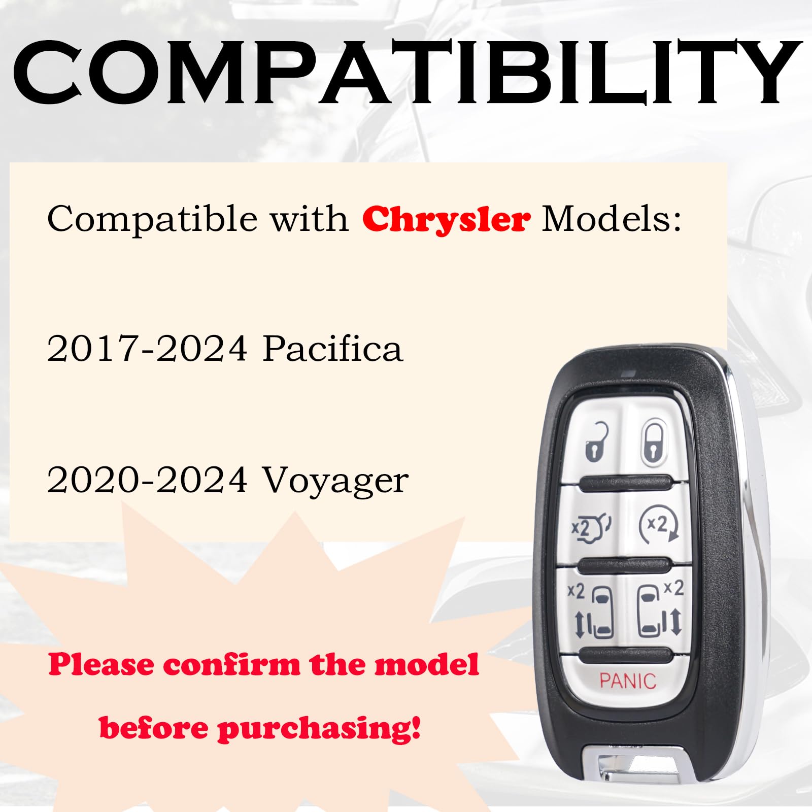 SUPALAND key fob back view shows compact design for easy pocket carry.
