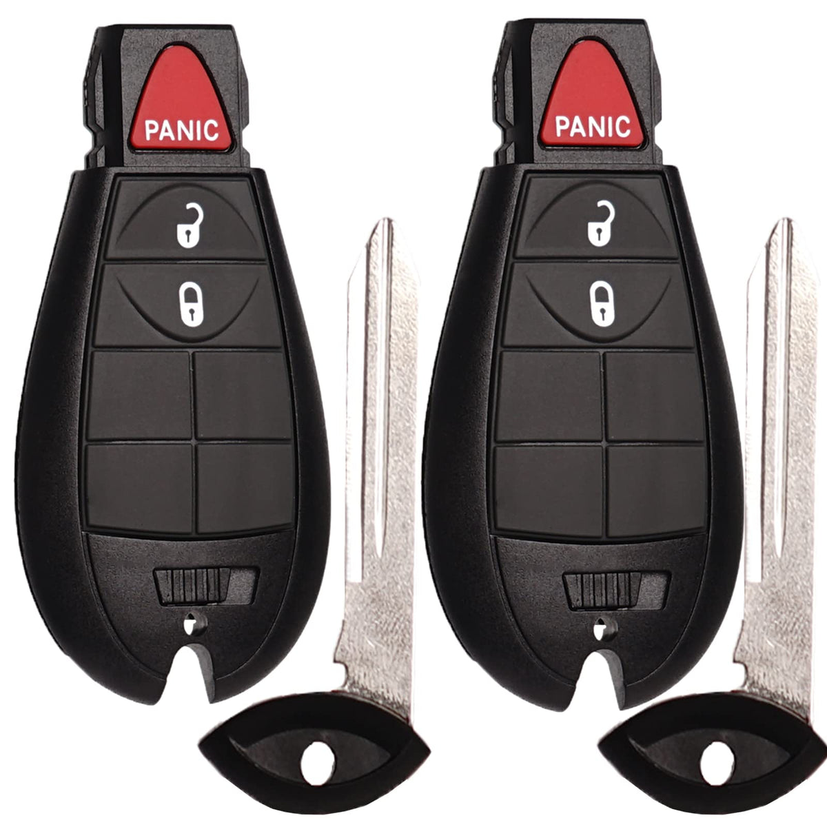 SUPALAND key fob front view, ready for quick replacement in compatible Dodge and Jeep models.