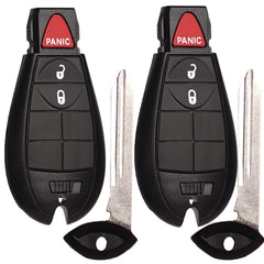 SUPALAND key fob front view, ready for quick replacement in compatible Dodge and Jeep models.