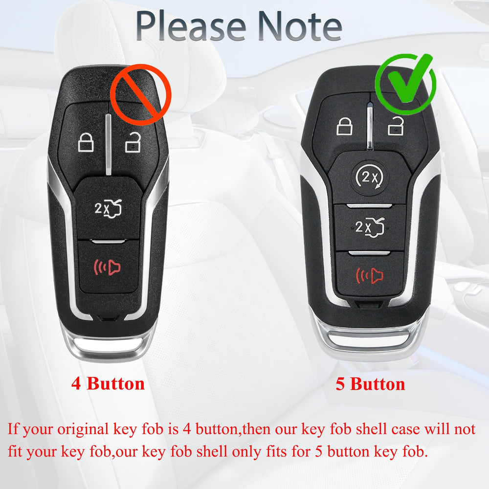 SUPALAND key fob shell for F-150 top view, secure housing reduces wear
