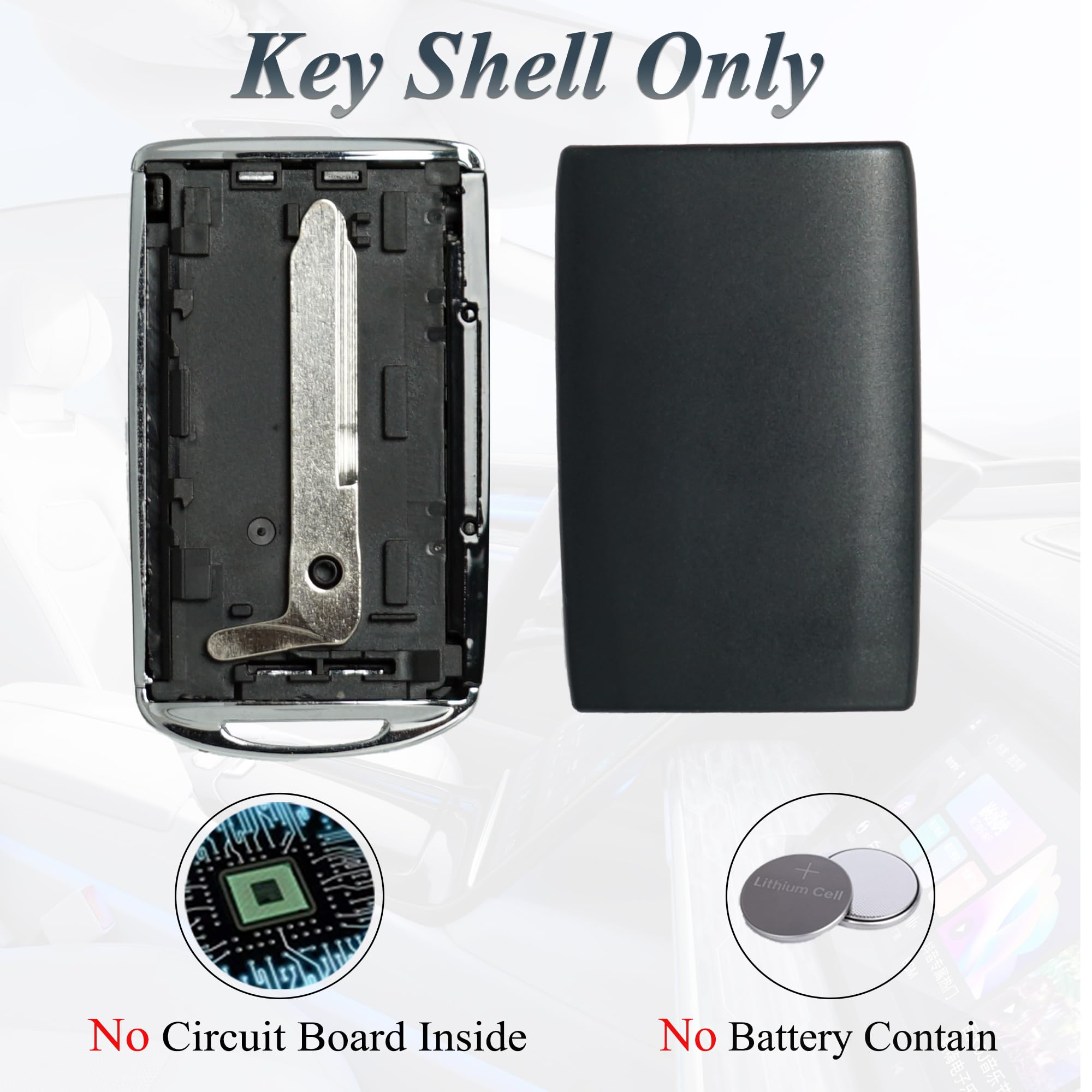 SUPALAND Miata key fob shell with four-button layout for stylish replacement.