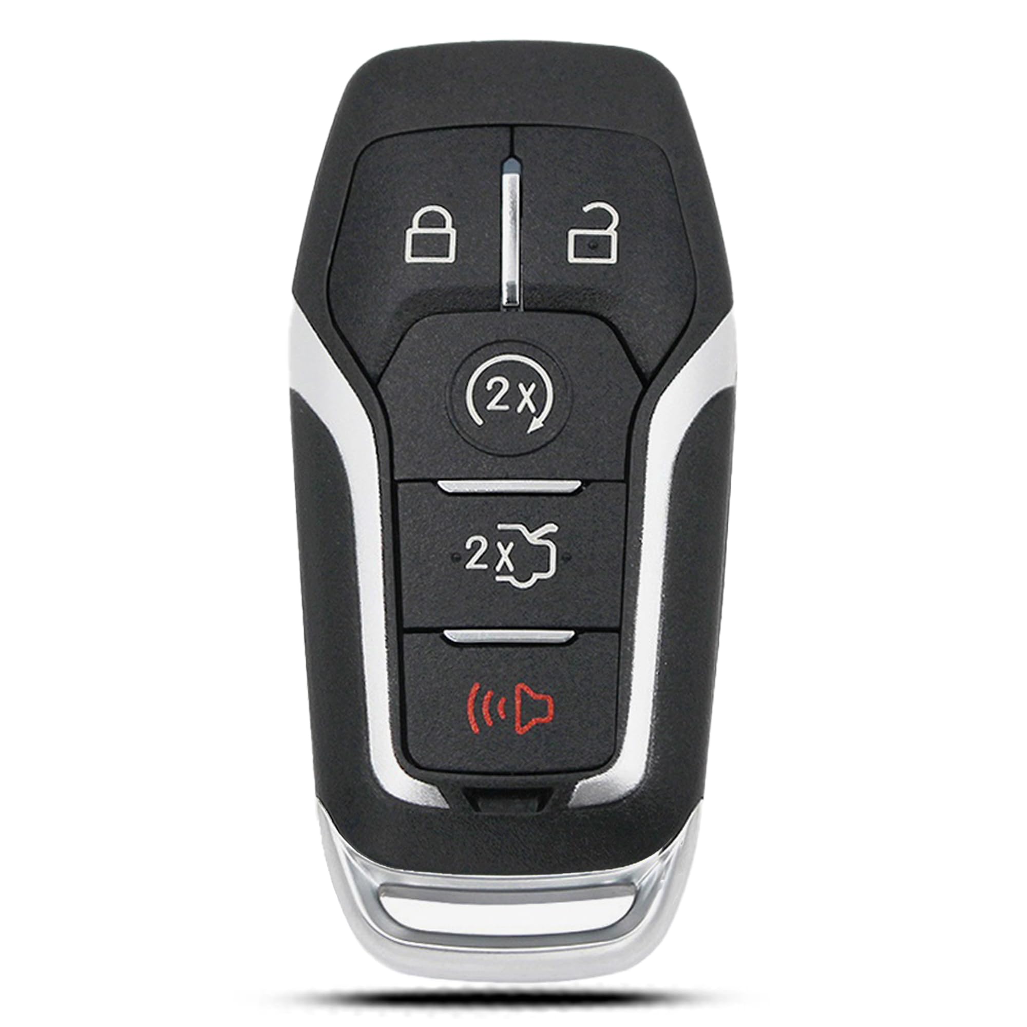 SUPALAND key fob shell for Mustang front view, durable replacement for worn remotes