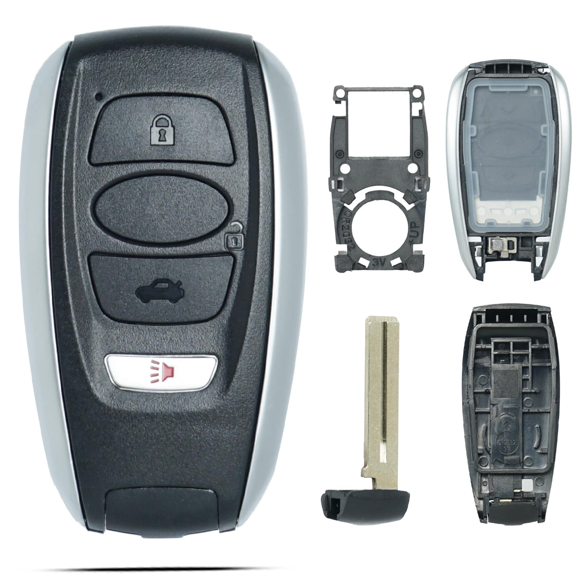 SUPALAND key fob shell for Subaru BRZ, protects buttons and interior from wear.