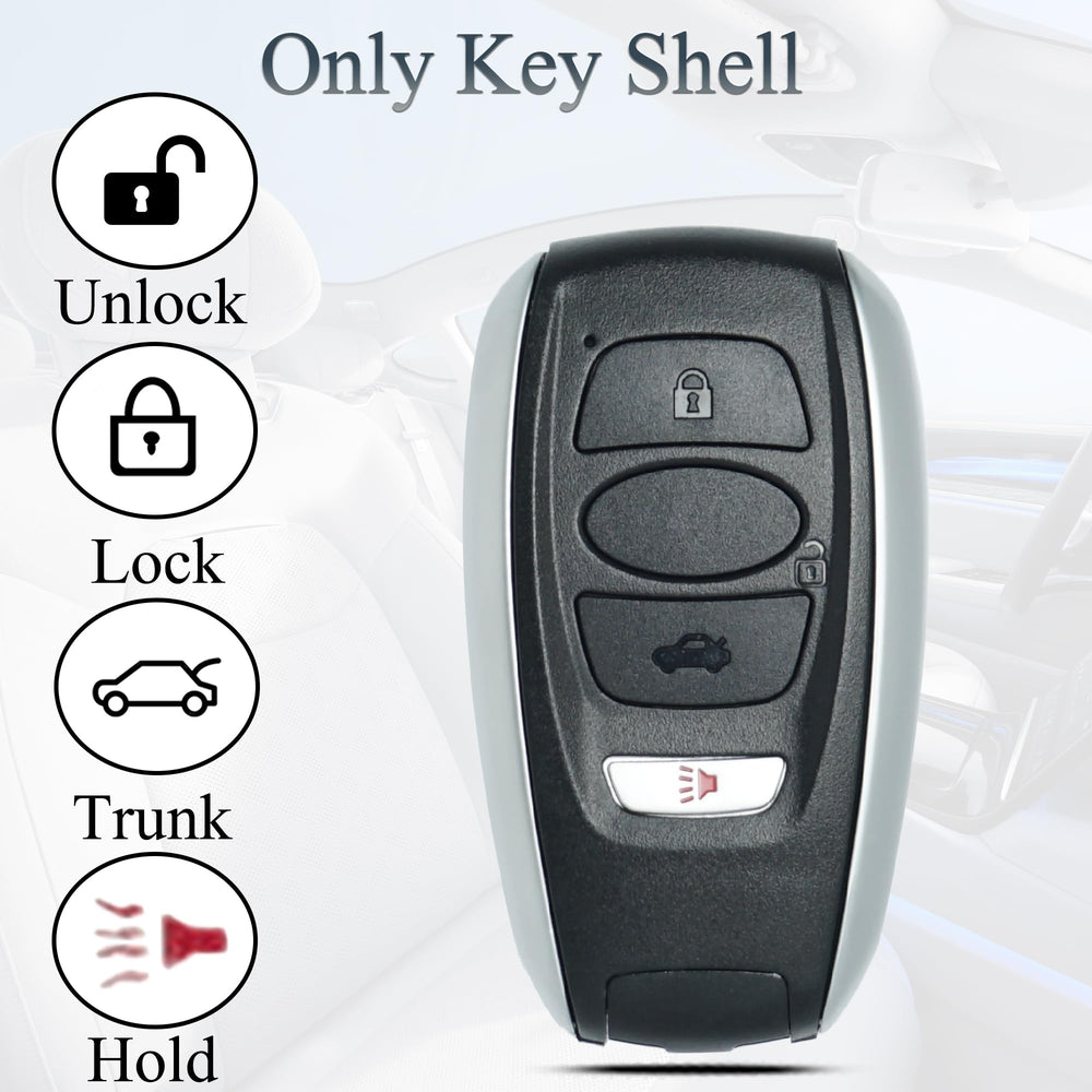 SUPALAND key fob shell for Subaru Legacy, compatible with HYQ14AHK.
