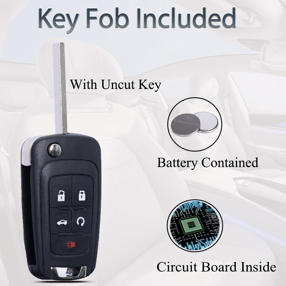 SUPALAND 5-button key fob for Terrain, tested electronics for dependable entry.