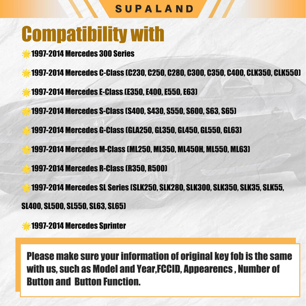 SUPALAND electronic board ensures reliable signal for use.