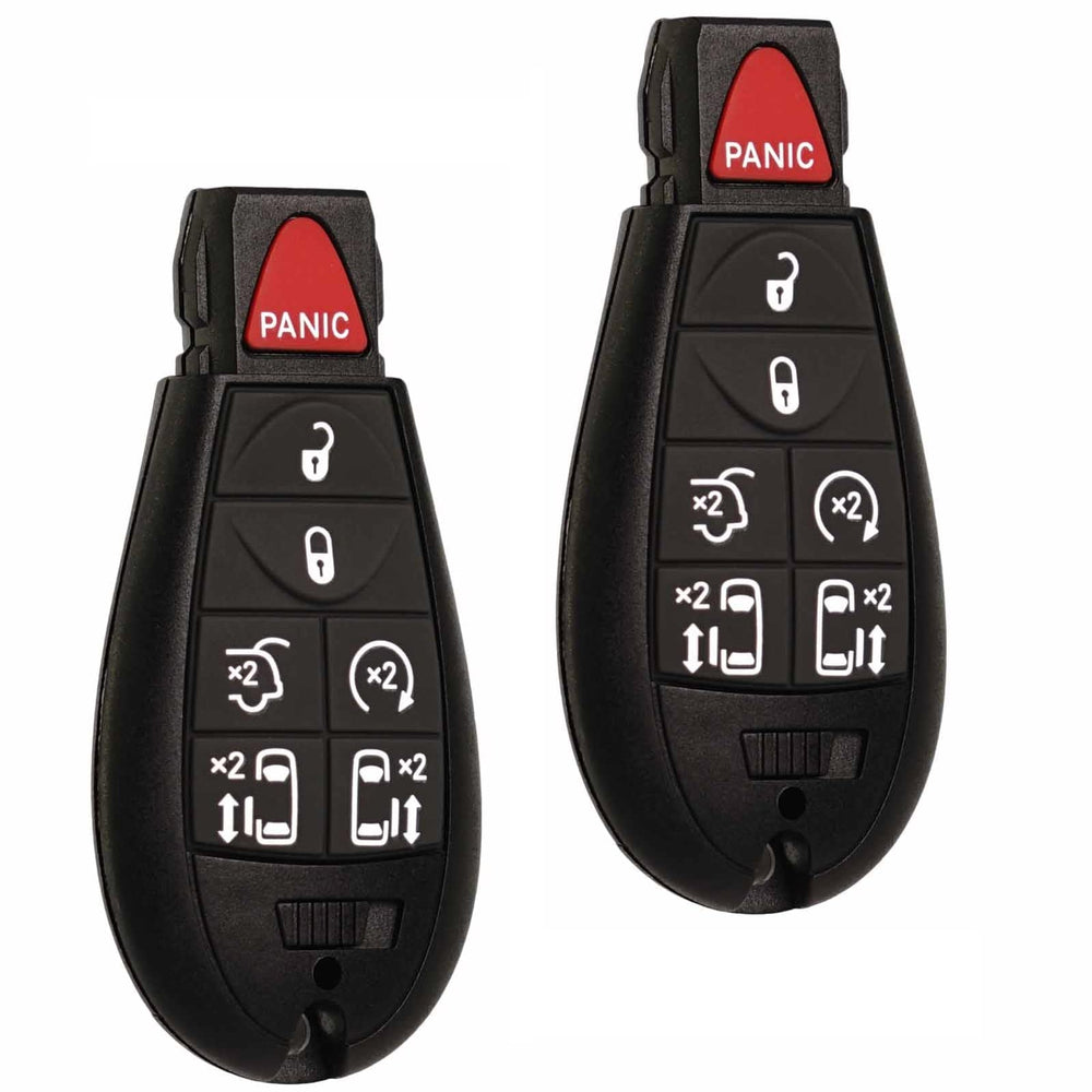 Supaland keyless entry remote front view for Dodge Grand Caravan, ready to replace a worn fob
