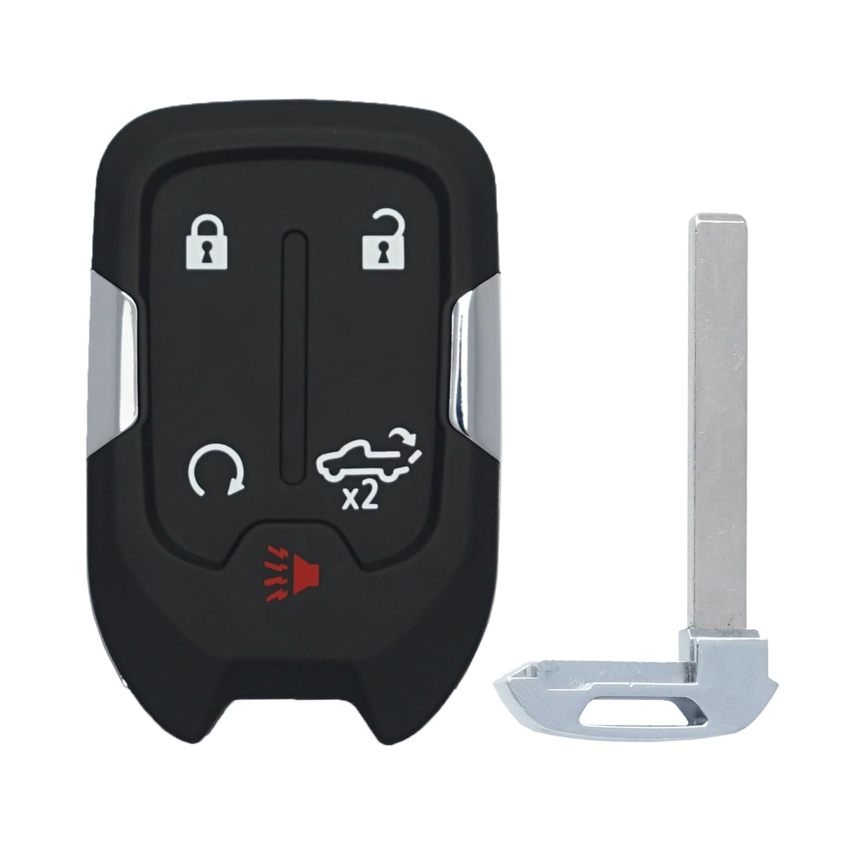 SUPALAND keyless remote for GMC Sierra front view, compact design