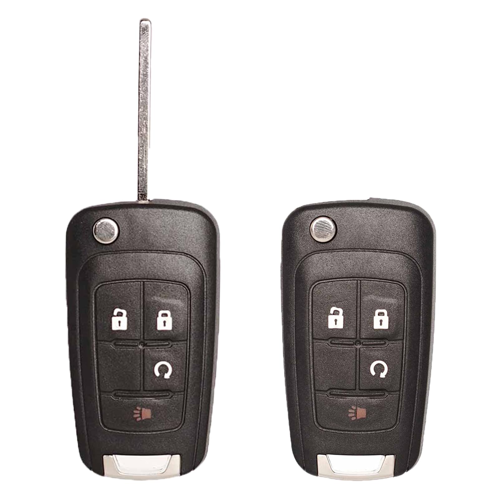 SUPALAND keyless remote front view with pre-installed battery for quick setup