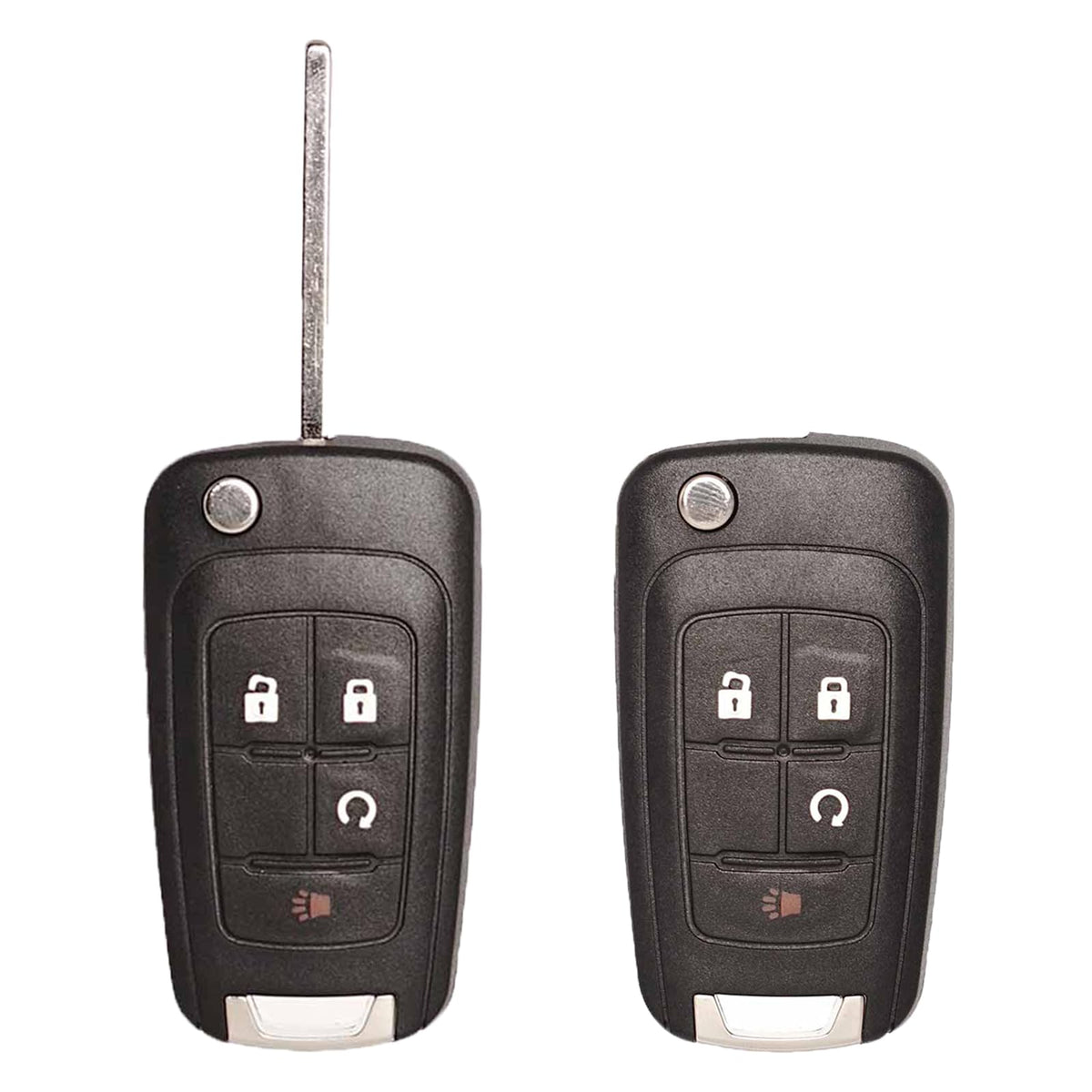 SUPALAND keyless remote front view with pre-installed battery for quick setup