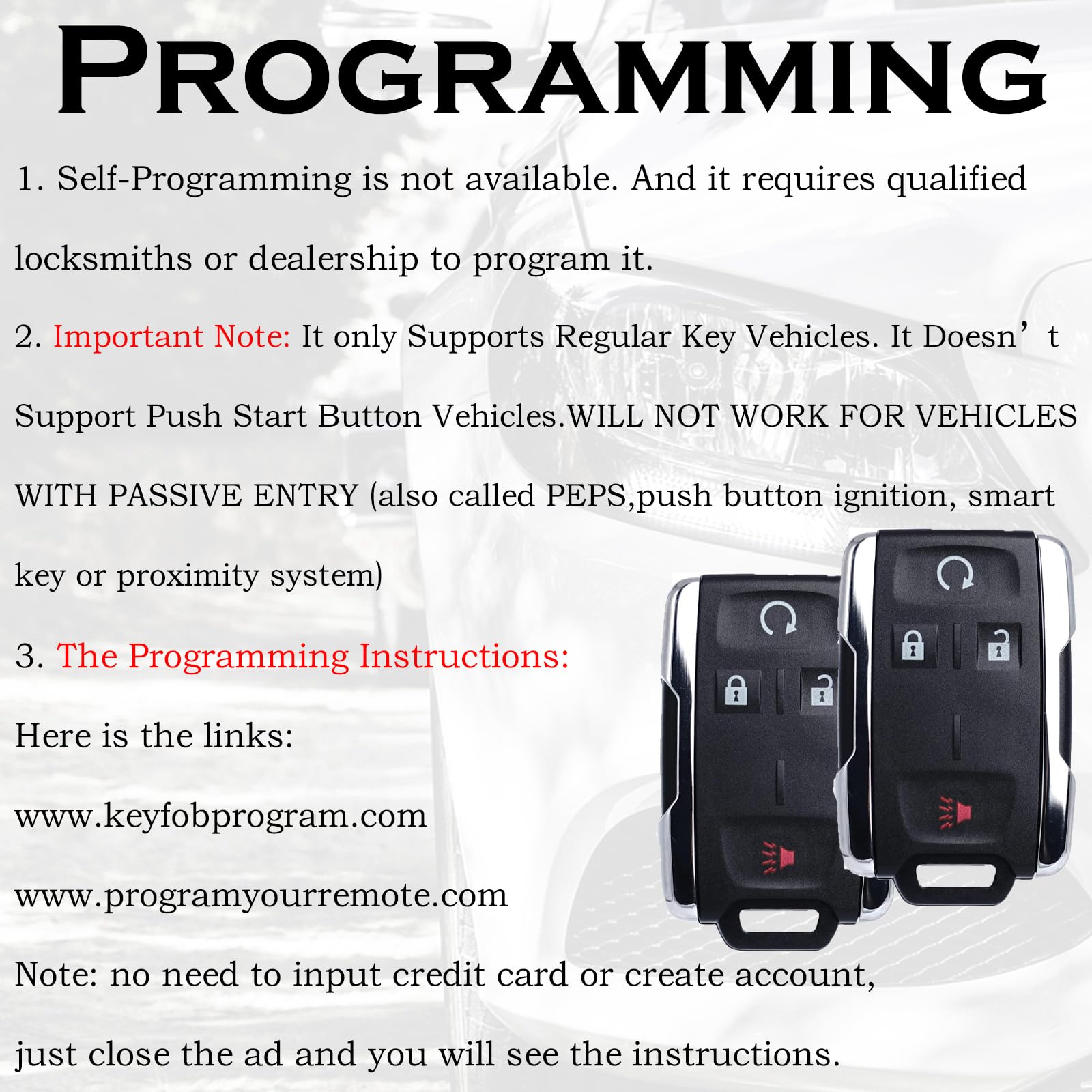 SUPALAND keyless remote start for GMC Canyon/Colorado front view demonstrates vehicle-wide compatibility
