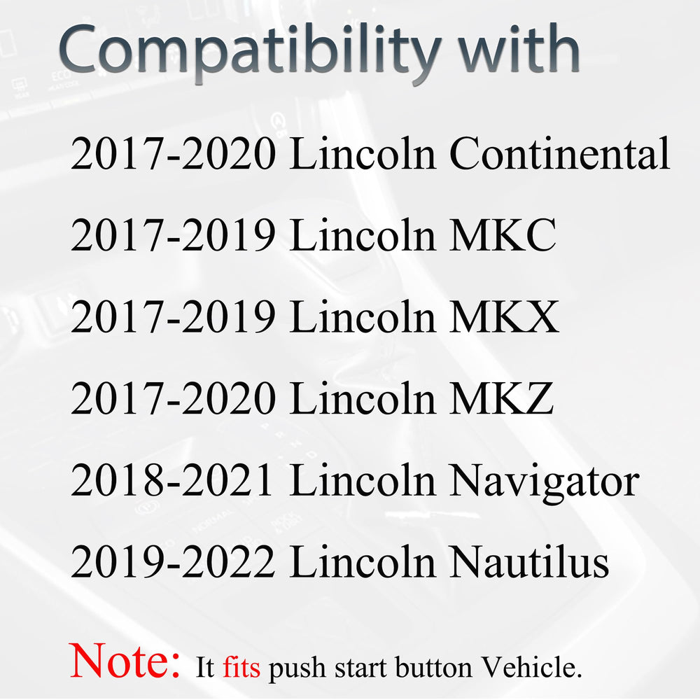 SUPALAND Lincoln MKX fob buttons close-up with five-button layout
