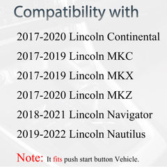 SUPALAND Lincoln MKX fob buttons close-up with five-button layout