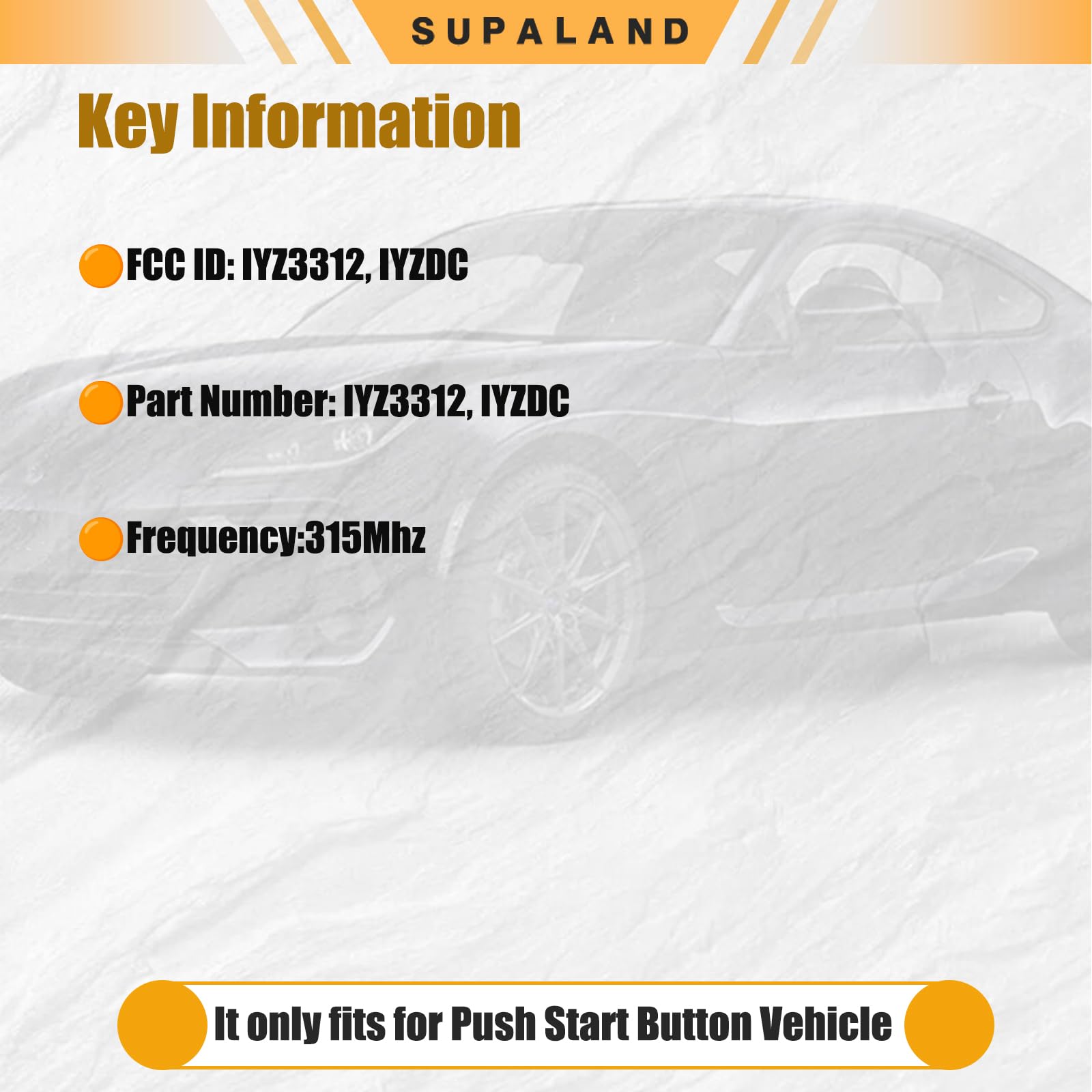 SUPALAND key fob back case shows durable exterior protection.