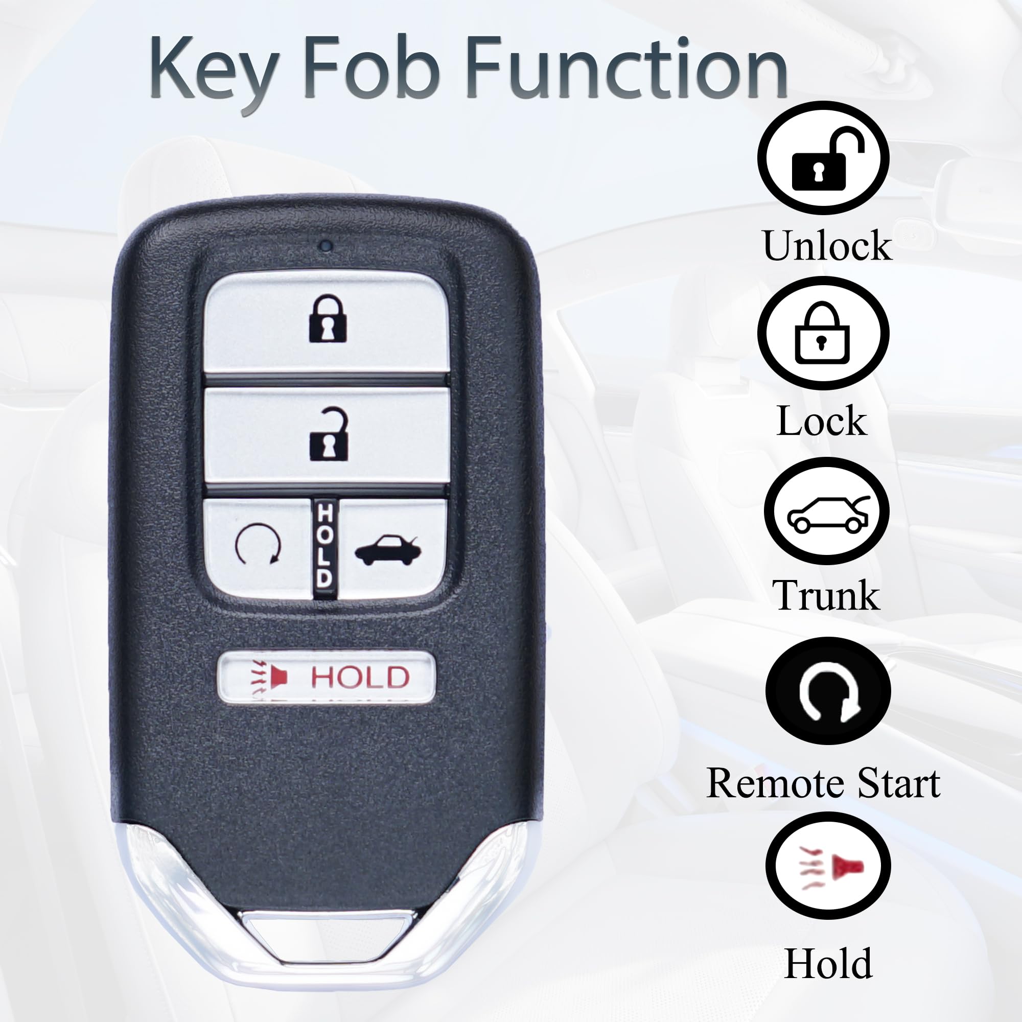 OEM-matching 5-button layout on the SUPALAND fob.