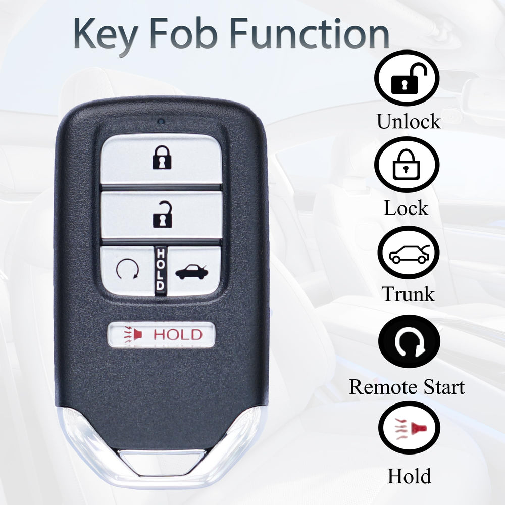 OEM-matching 5-button layout on the SUPALAND fob.