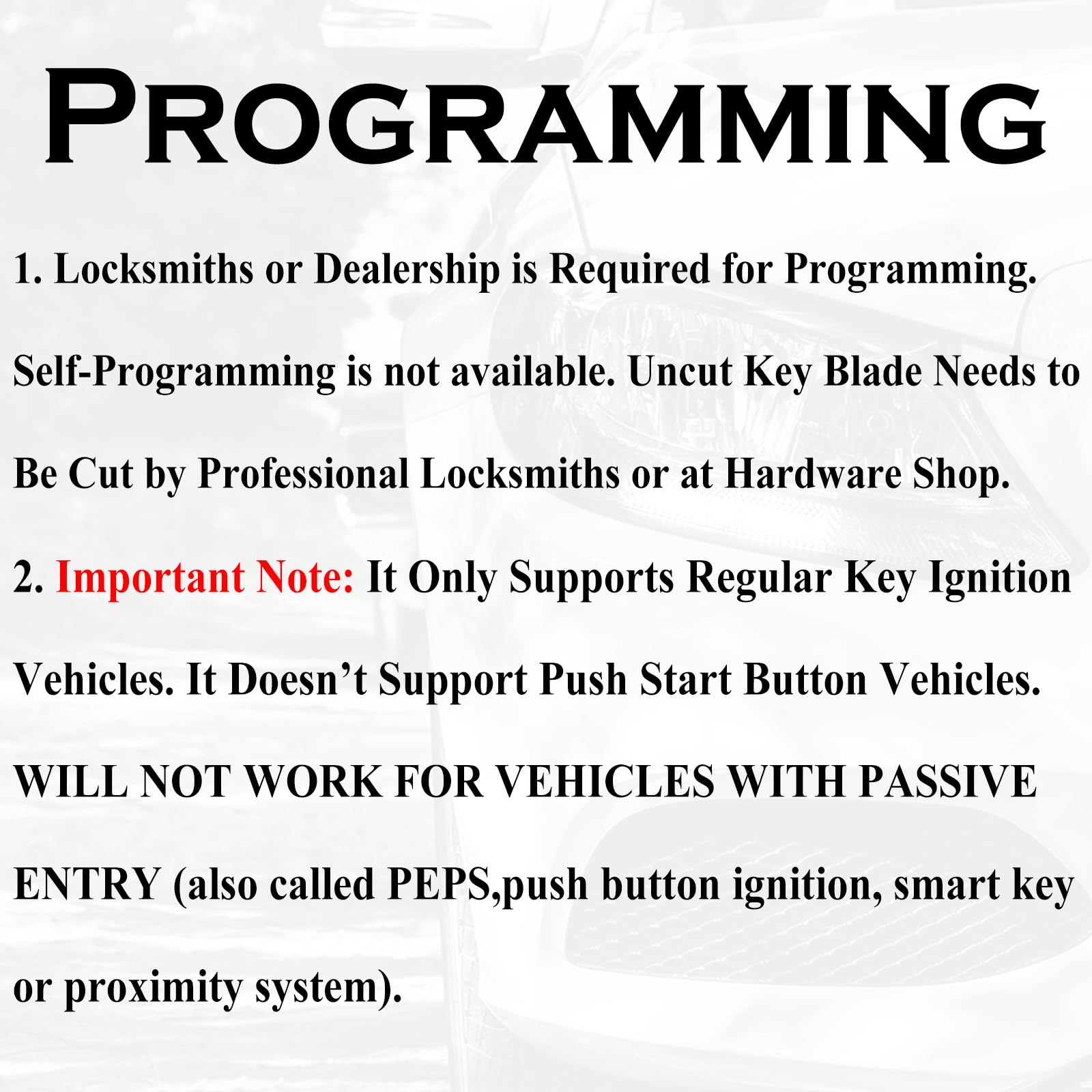 SUPALAND remote fob close-up, ready-to-program for Dodge Ram series.
