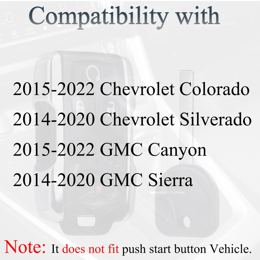 SUPALAND remote fob for GMC Canyon 2015-2022, reliable backup option