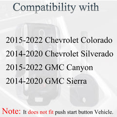 SUPALAND remote fob for GMC Canyon 2015-2022, reliable backup option