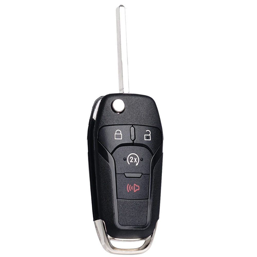 SUPALAND remote start fob for Ford F-150 side view with compact design for one-handed use.