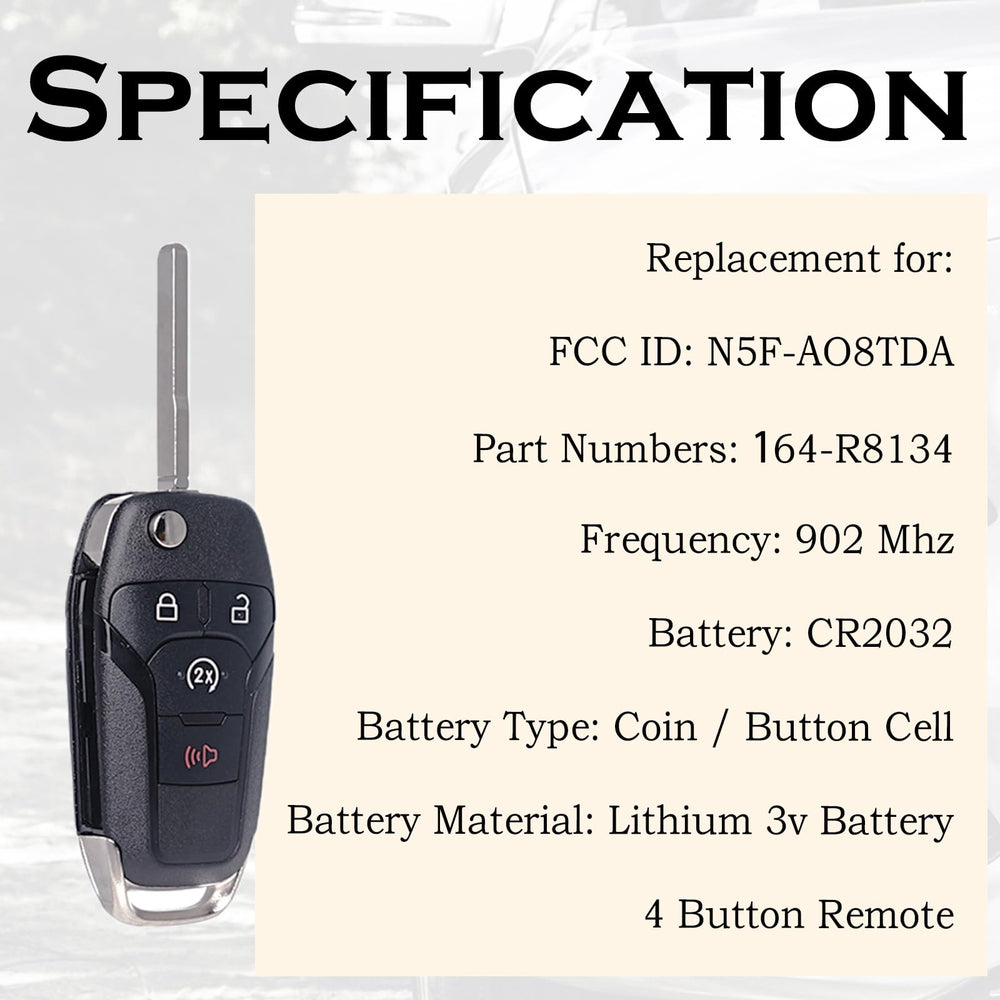 SUPALAND remote start fob for Ranger 2019-2022 side view highlights dependable range.