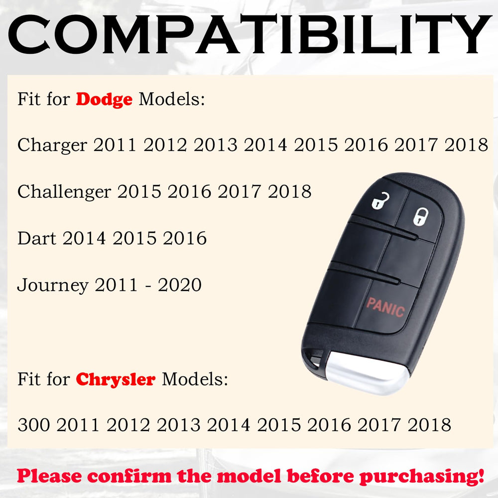 SUPALAND key fob rear view for Dodge Charger shows compact, ready spare