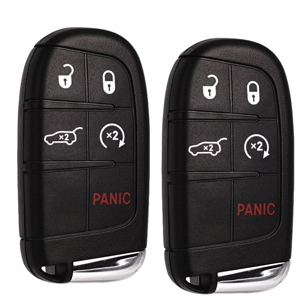 SUPALAND two-pack remote fobs for easy dual-vehicle replacement.