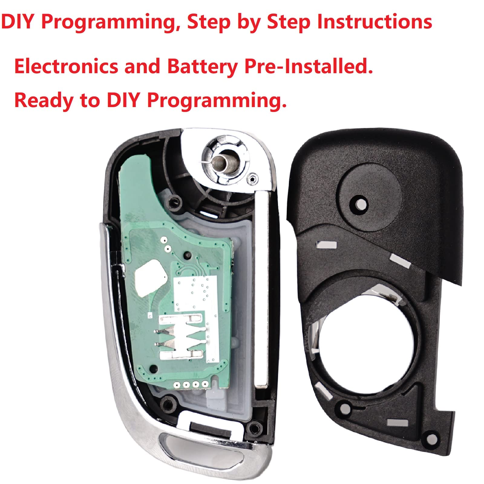 SUPALAND key fob for Chevy Camaro with remote start capability in view.