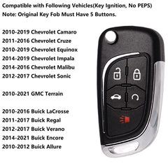 SUPALAND key fob for Chevy Malibu featuring upgrade-ready layout.