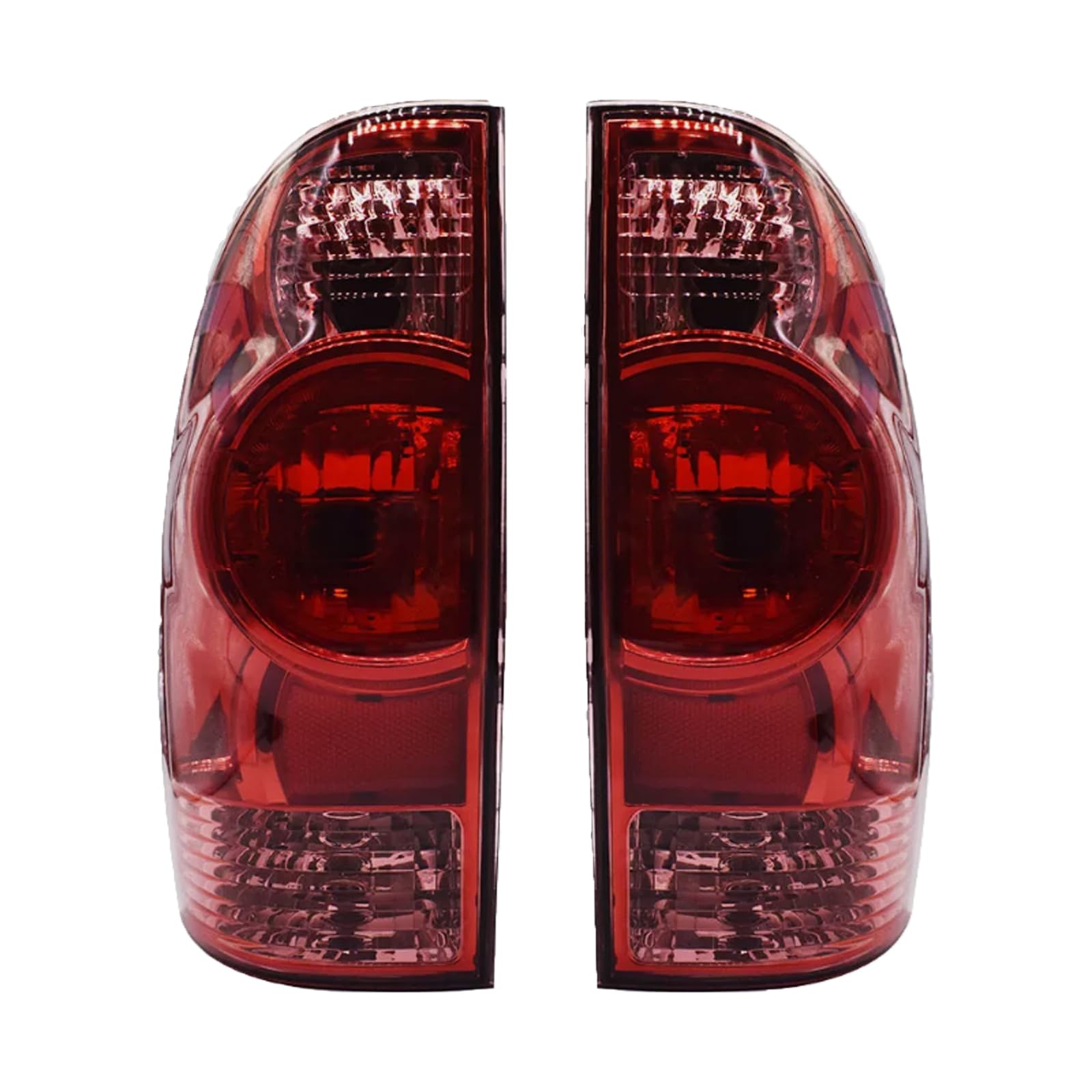 SUPAPRO rear bumper taillight with chrome housing and reflective inner design