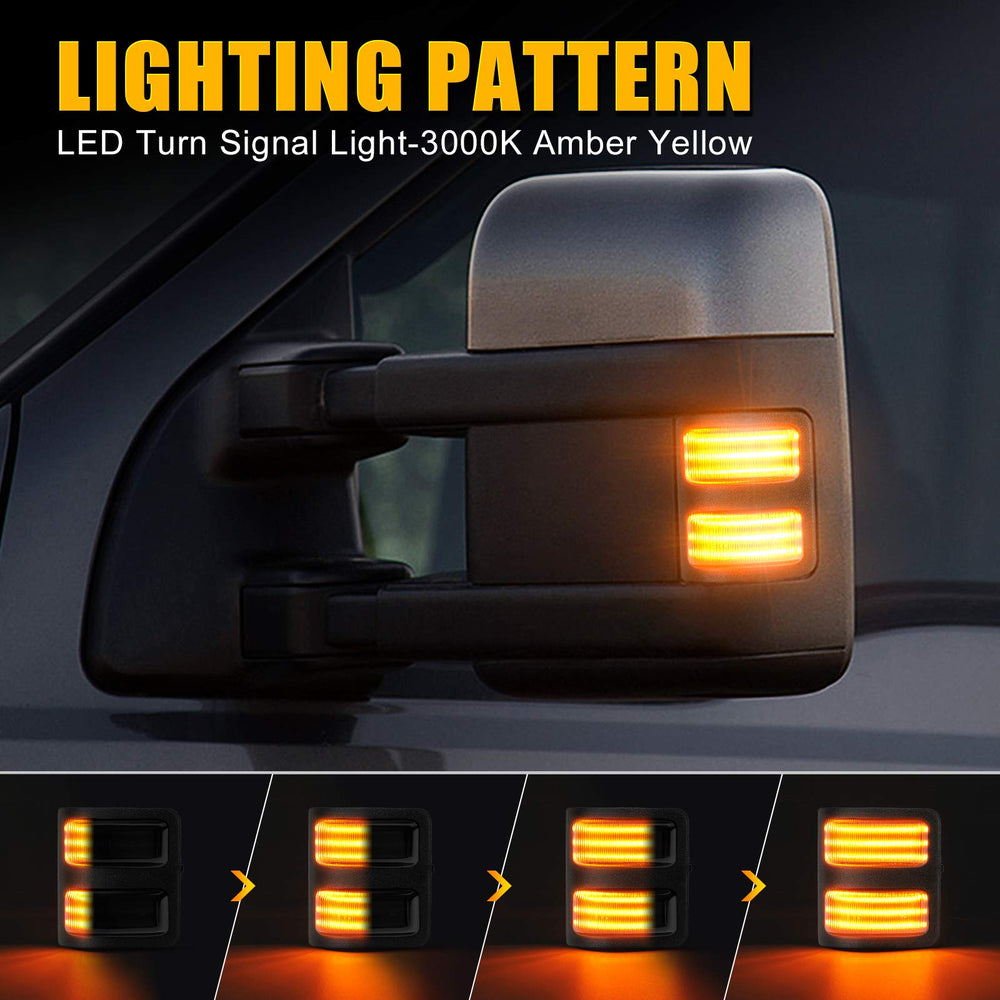 SUPAREE dual-color switchback mirror light improves signal clarity and style