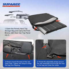 SUPAREE Freedom Panel Storage Bag open and zipped for safe panel storage