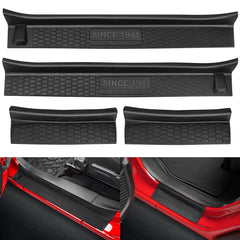 SUPAREE front left door sill guard protects Wrangler sills from scratches.