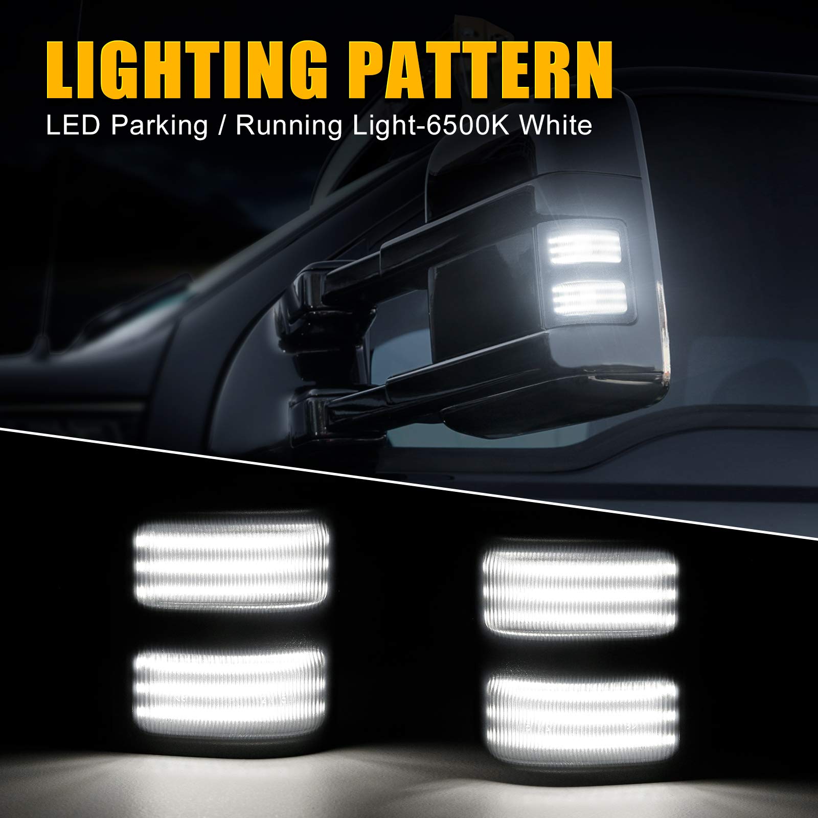 SUPAREE LED switchback right mirror light provides amber turn signals on the road