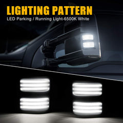 SUPAREE LED switchback right mirror light provides amber turn signals on the road