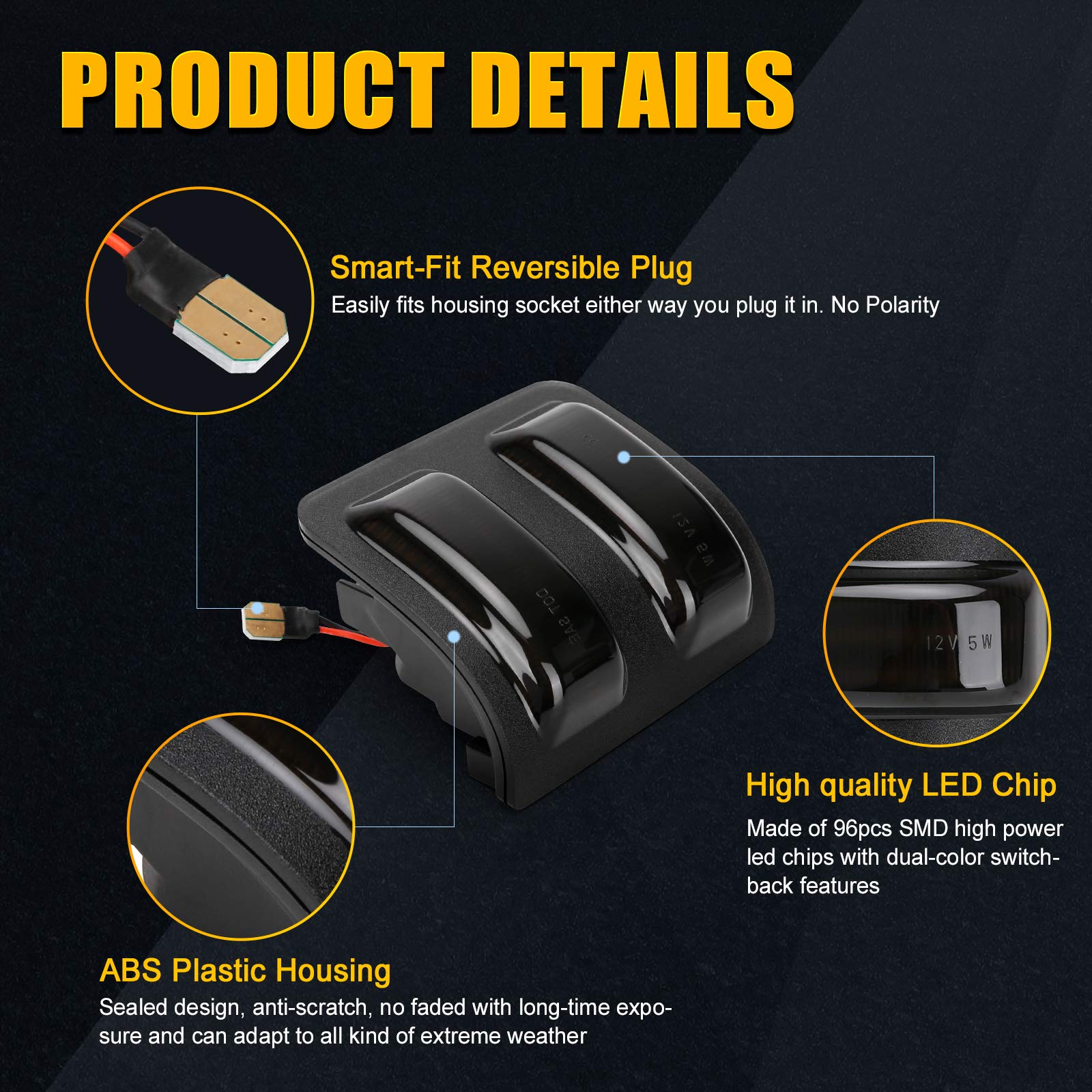 SUPAREE plug-and-play side mirror light replaces factory units without wiring tweaks