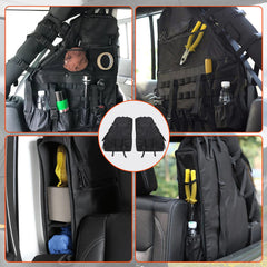 SUPAREE roll bar storage bag installed on Jeep Wrangler provides compact cargo solution.