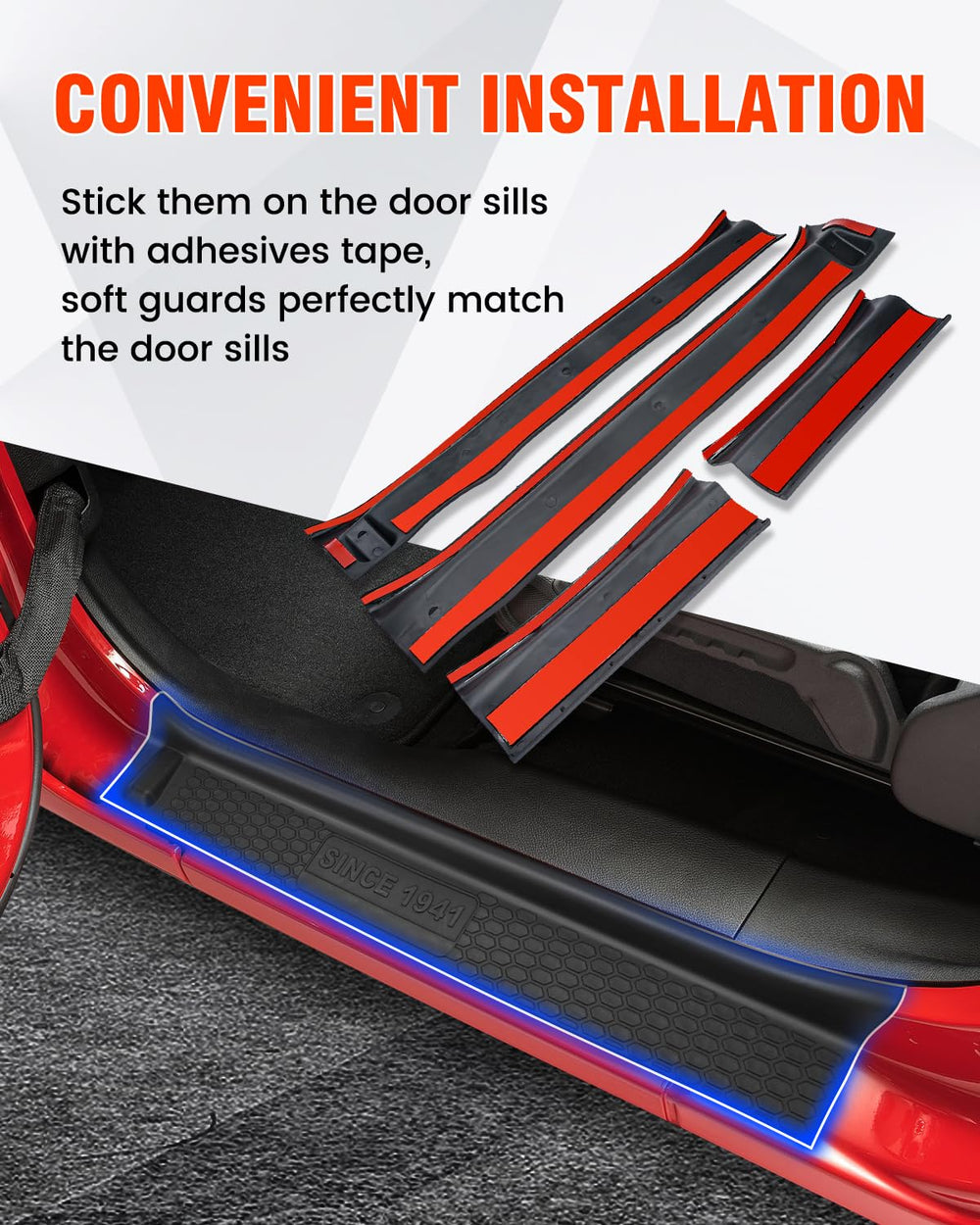 SUPAREE sill guard fits 2018-2025 Wrangler JL/JLU and Gladiator JT.