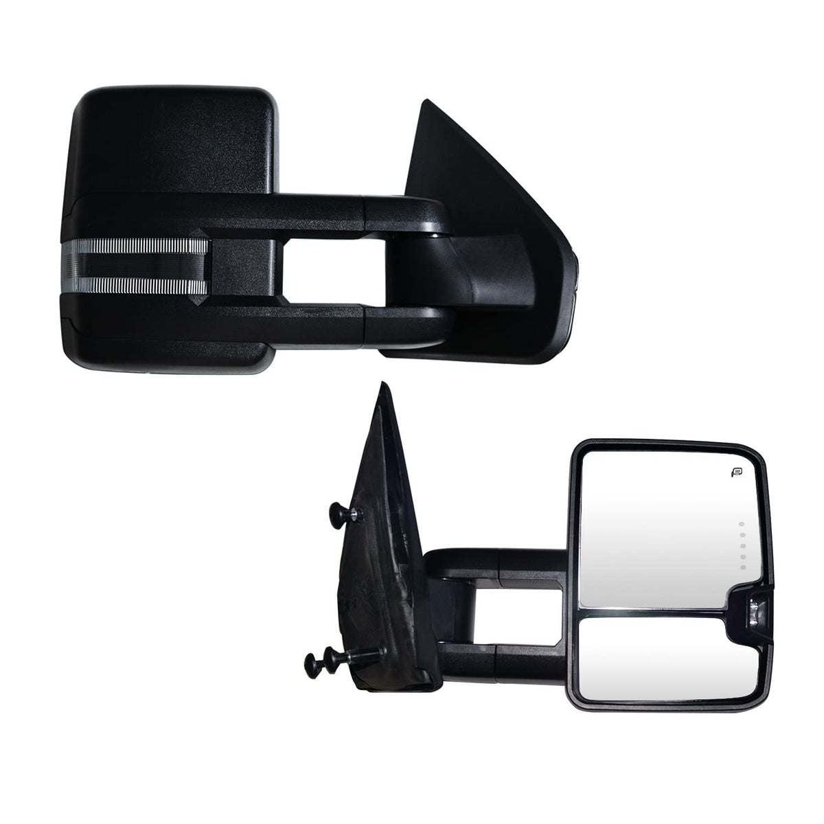 SUPDM Ford F-150 towing mirror assembly improves wide field of view for safer lane changes.