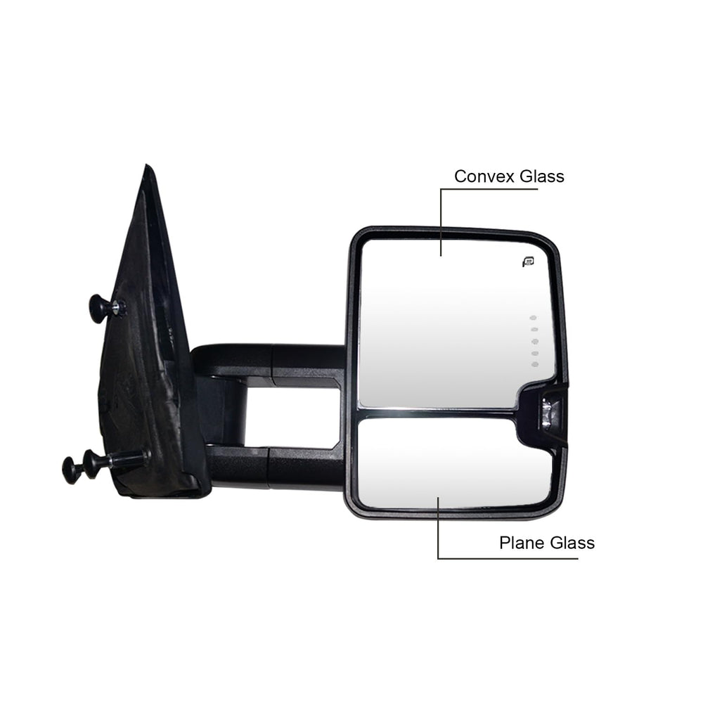 SUPDM Ford F-150 right towing mirror with heated glass improves frost visibility