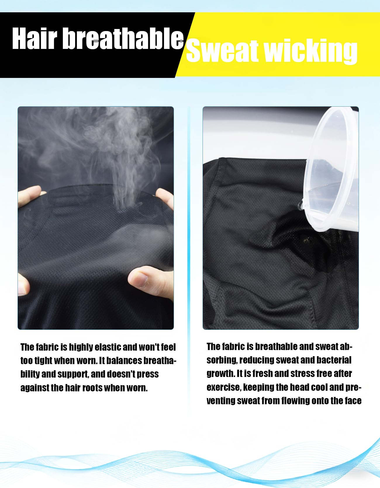 Supeniu Doo Rags used as helmet liner under hard hat for cooling and comfort