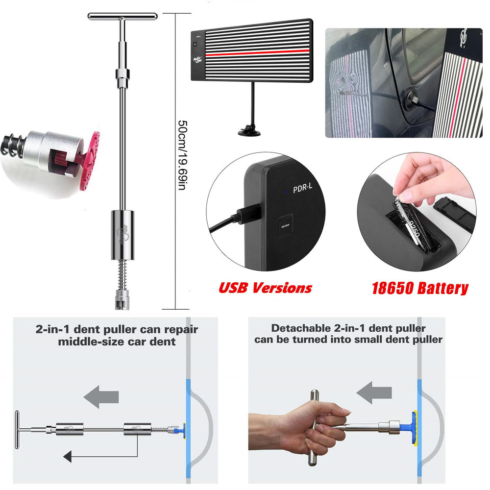 Super PDR glue sticks and alcohol for clean residue removal after dent pulling