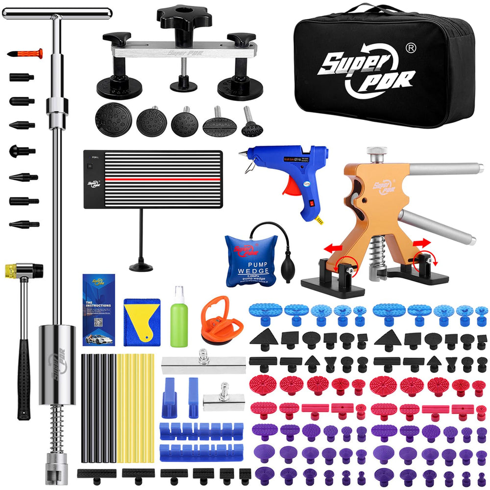 Super PDR kit overview showing all tools for quick dent repair