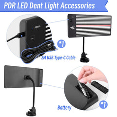 Super PDR Light Board 360-degree rotating head enables versatile lighting angles.